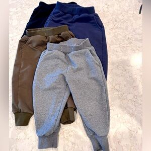 2T - pack of 4 a Kids Jogger Pants Set - Gray, Blue, black, Green